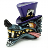 Wolf in Top Hat - Purple